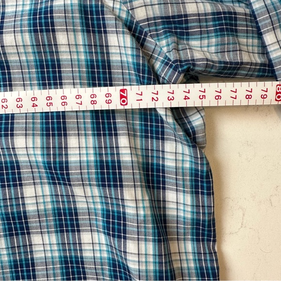 HECHTER Navy and White Checkered Button Down Shirt - Picture 4 of 5